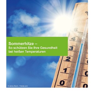 Broschüre mit Tipps gegen Sommerhitze